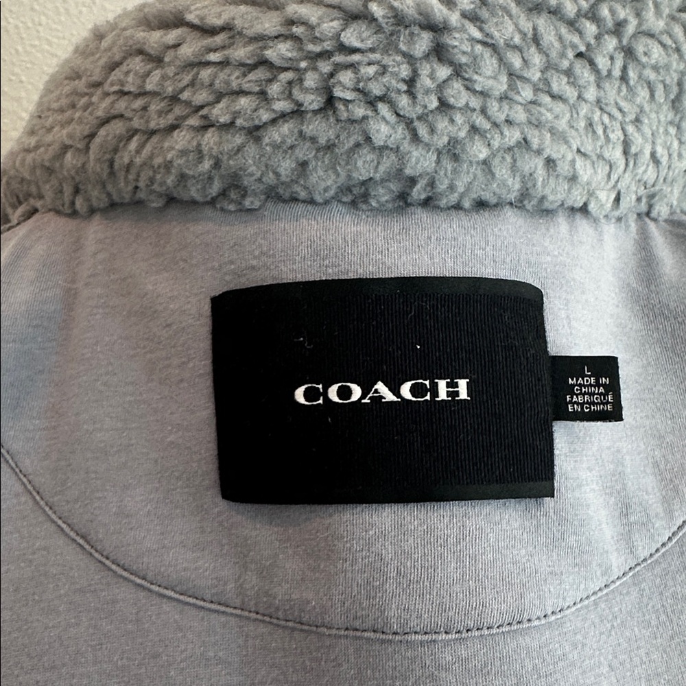Coach Gray Teddy Jacket - Picture 4 of 5
